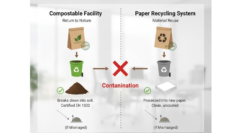 Compostable vs Recyclable Paper Bags 2