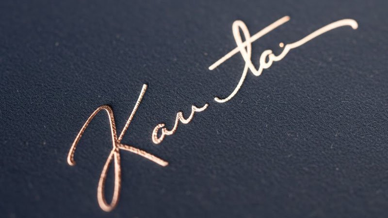 hot foil stamping samples