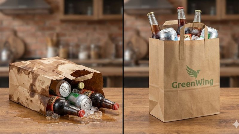 Papieren zakken voor koudeketens en koude dranken 3