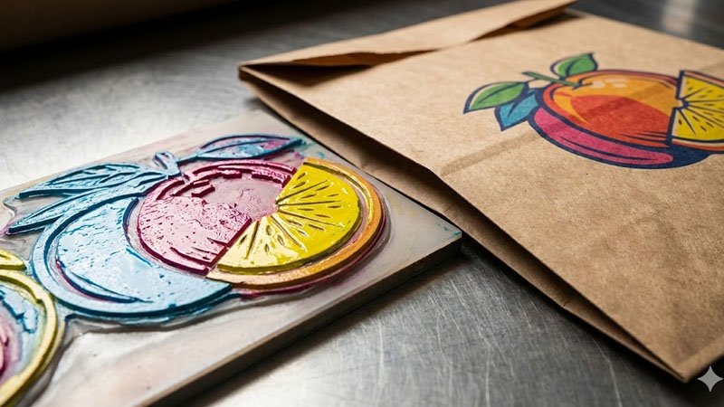 ਤਿਆਰ ਛਪਿਆ ਹੋਇਆ ਕਾਗਜ਼ ਦਾ ਬੈਗ