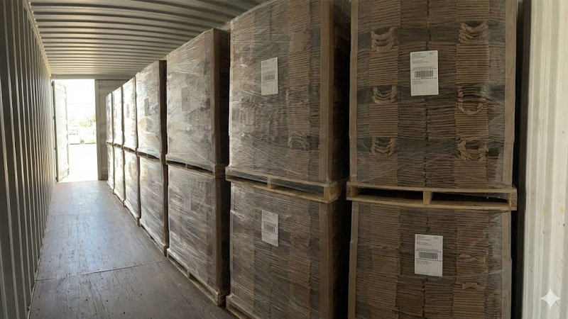 ਇੱਕ ਸ਼ਿਪਿੰਗ ਕੰਟੇਨਰ ਦੇ ਅੰਦਰ ਵੱਡਾ ਸ਼ਾਟ