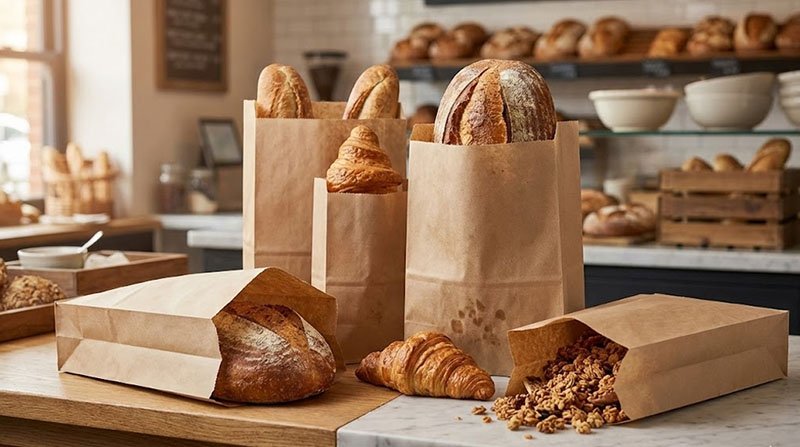 Stärkelsebelagda påsar för bageri
