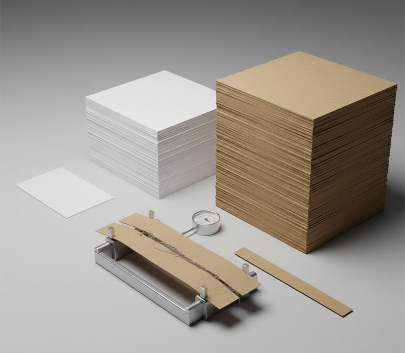 Papir GSM tykkelsesstab og rivestyrketest