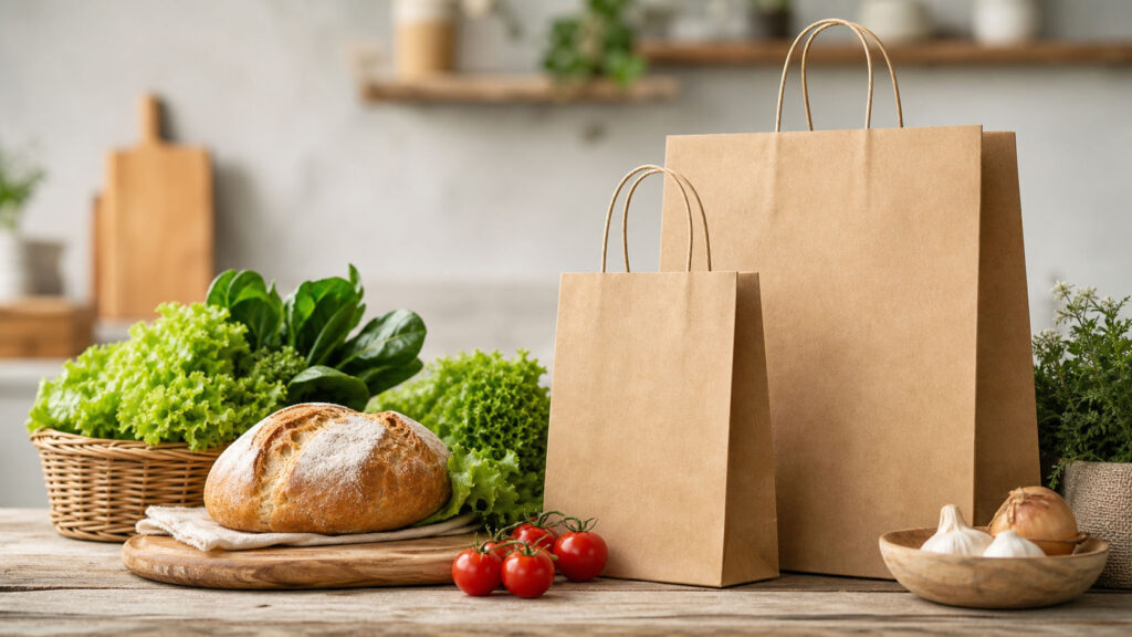 02 eco kraft bags fresh food