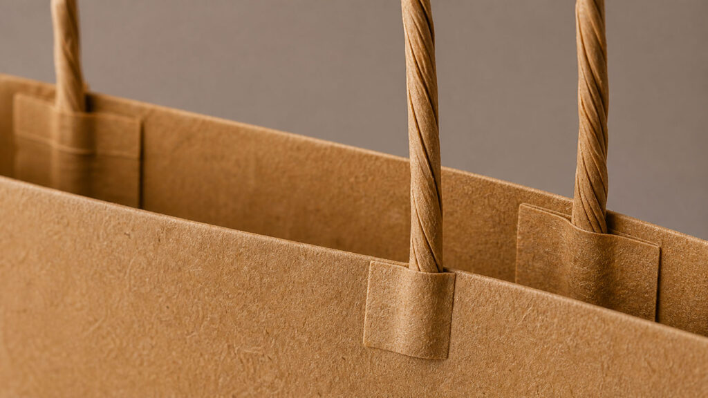 03 reinforced handles kraft texture