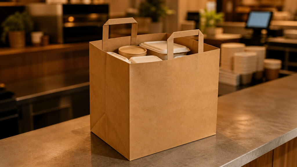 06 strong square bottom takeaway bag