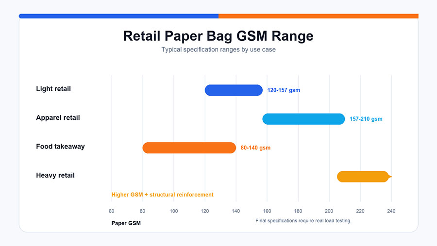 07 retail paper bag gsm range