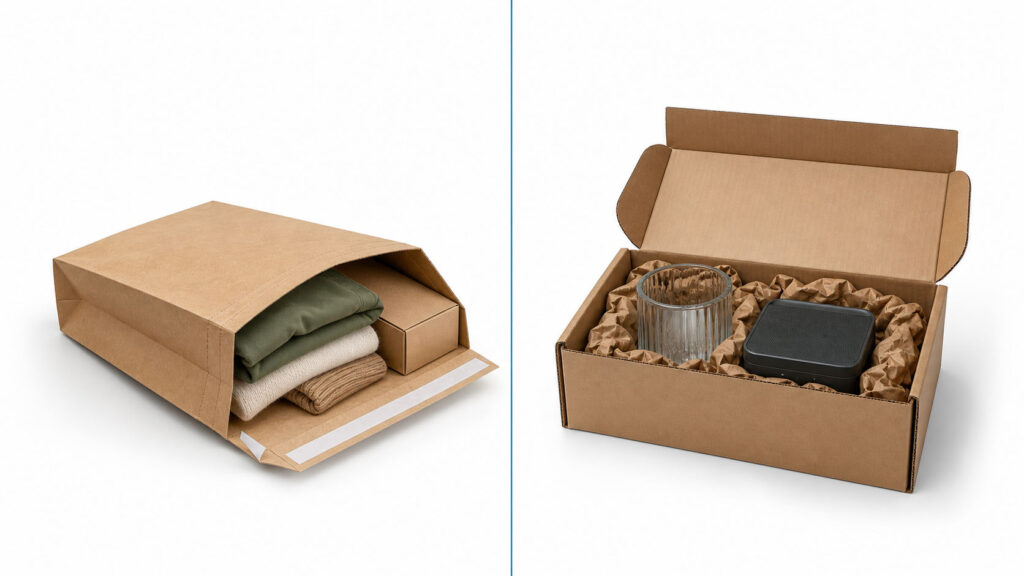 Paper mailer and rigid box suitability comparison