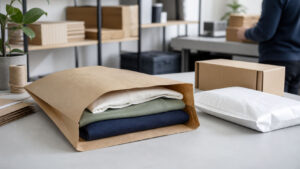 Paper mailers for sustainable e-commerce packaging